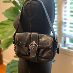 Coach Black Leather Shoulder bag